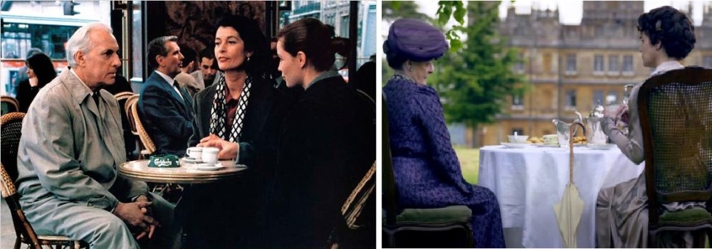 Les brasseries de Claude Sautet versus le thé aristocratique dans la série Downtow Abbey...