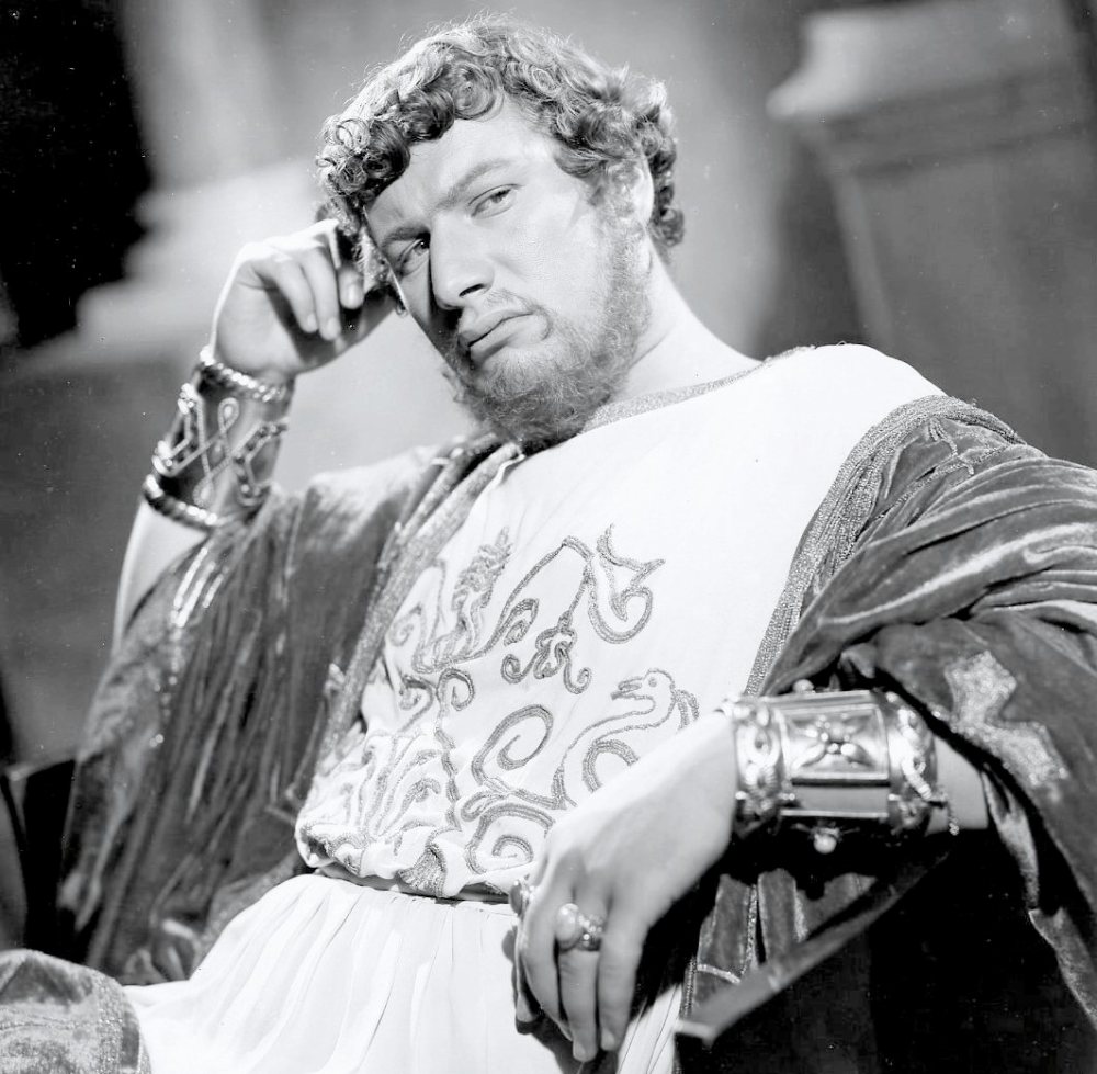 Peter Ustinov en Néron dans "Quo Vadis", 1951. 