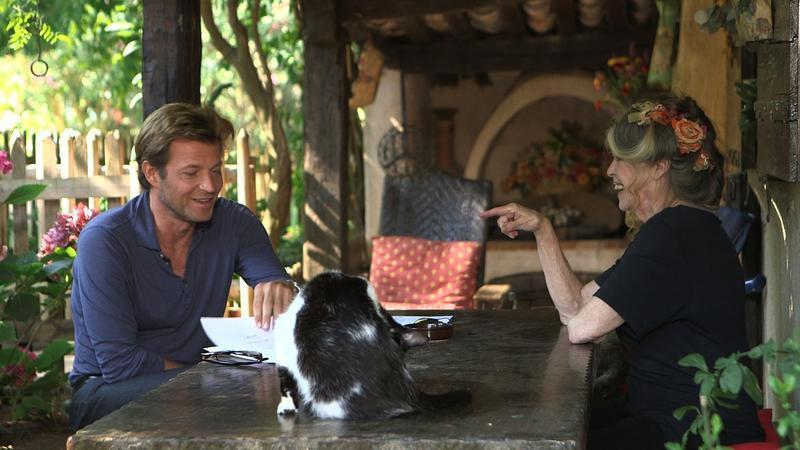 Brigitte Bardot lors de la longue interview accordée à Laurent Delahousse pour "Un jour, une histoire". Cette dernière a affirmé sa sympathie pour les idées du Front National et son admiration pour Marine Lepen.