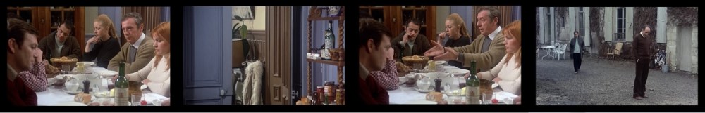 Oh, oh... la colère de Michel a jeté un froid... Heureusement, il y a Yves Montand pour rappeler que le gigot refroidi... les absents ont toujours tort... Pendant ce temps, Reggiani part s'excuser auprès de Michel qui boude...