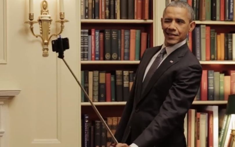 La perche à selfie ? Même Barack Obama est dubitatif...