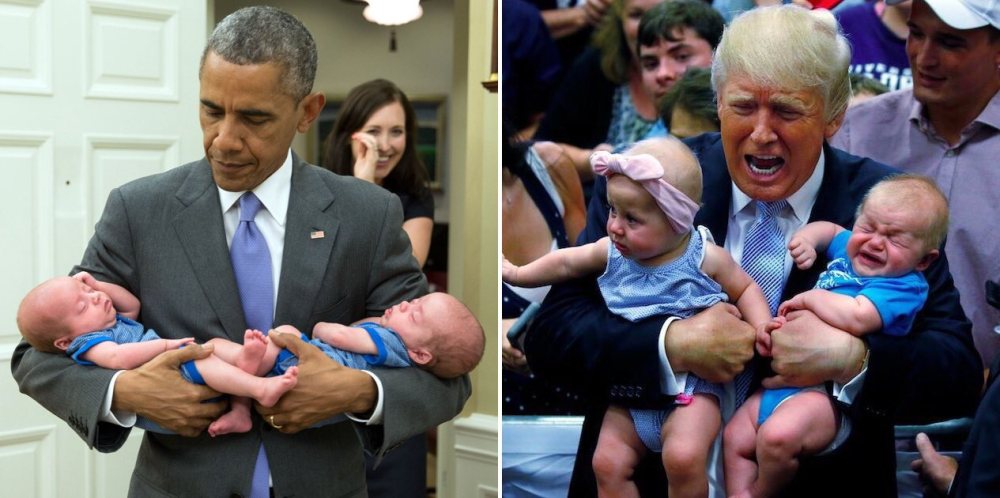 Obama versus Trump. No Comment. 